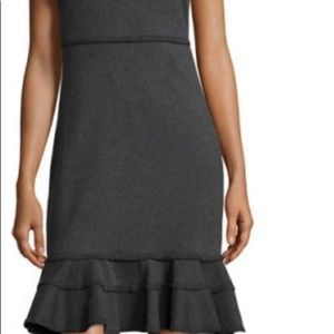 Nanette by Nanette Lepore Ruffled Gray Dress